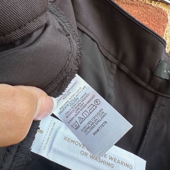 ANN TAYLOR $139 BLACK THE PLEATED WIDE LEG PANTS SZ 18 NEW - Picture 7 of 9